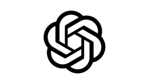 black chatgpt logo circle symbol black png 0